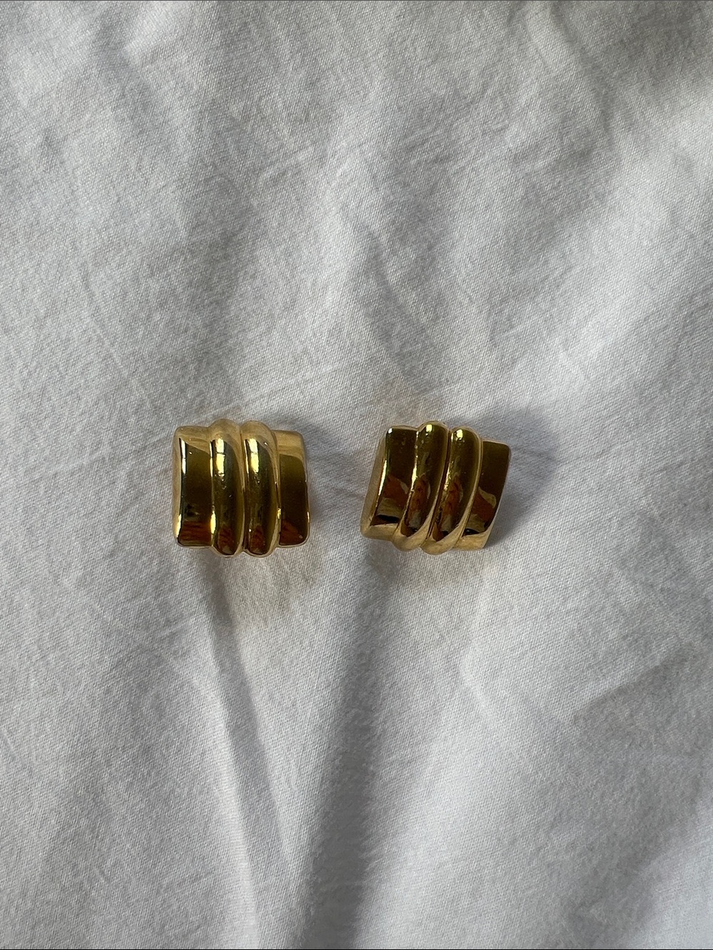 Gold-Tone Wave Clip-On Earrings - Women Jewelry